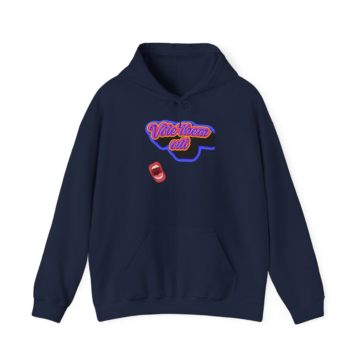 Vote Them Out Hoodie | Retro Script Protest Graphic