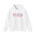 You're Worth It Sis hoodie Positive Message Pullover, Pink Retro Text