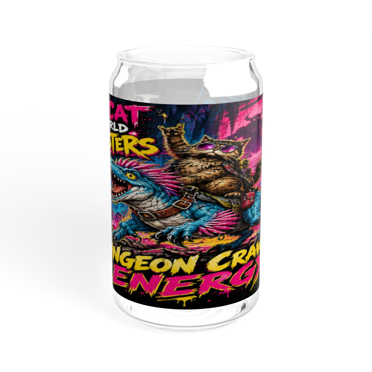 Dungeon Crawler Energy Sipper Glass | 16oz Monster Canister