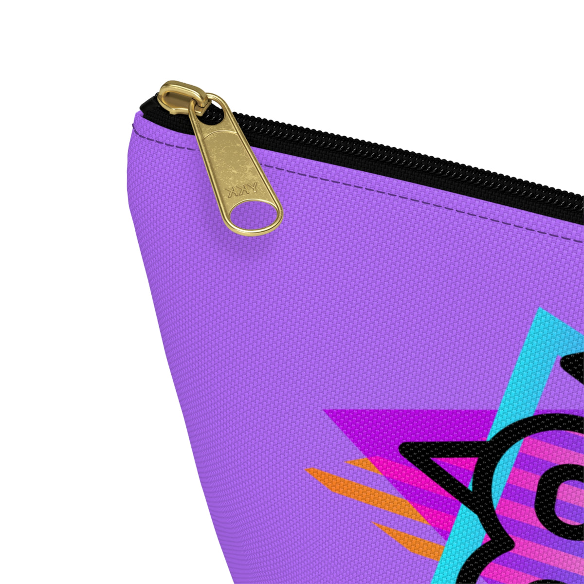 80s Retro Neon Stars Accessory Pouch