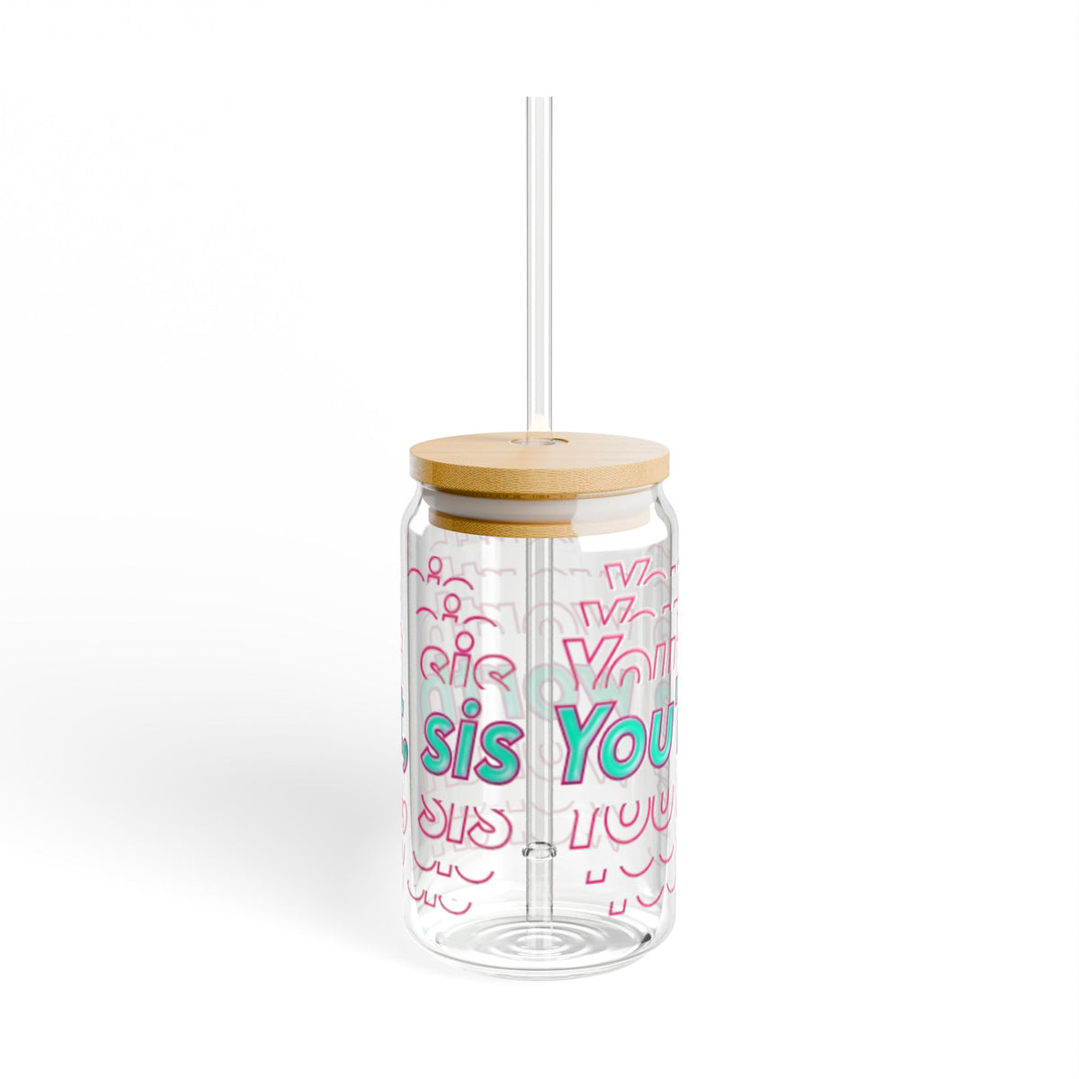 You're Worth It Sipper Glass 16oz Inspirational Drink Tumbler
