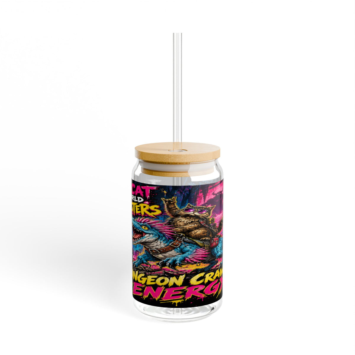 Dungeon Crawler Energy Sipper Glass | 16oz Monster Canister