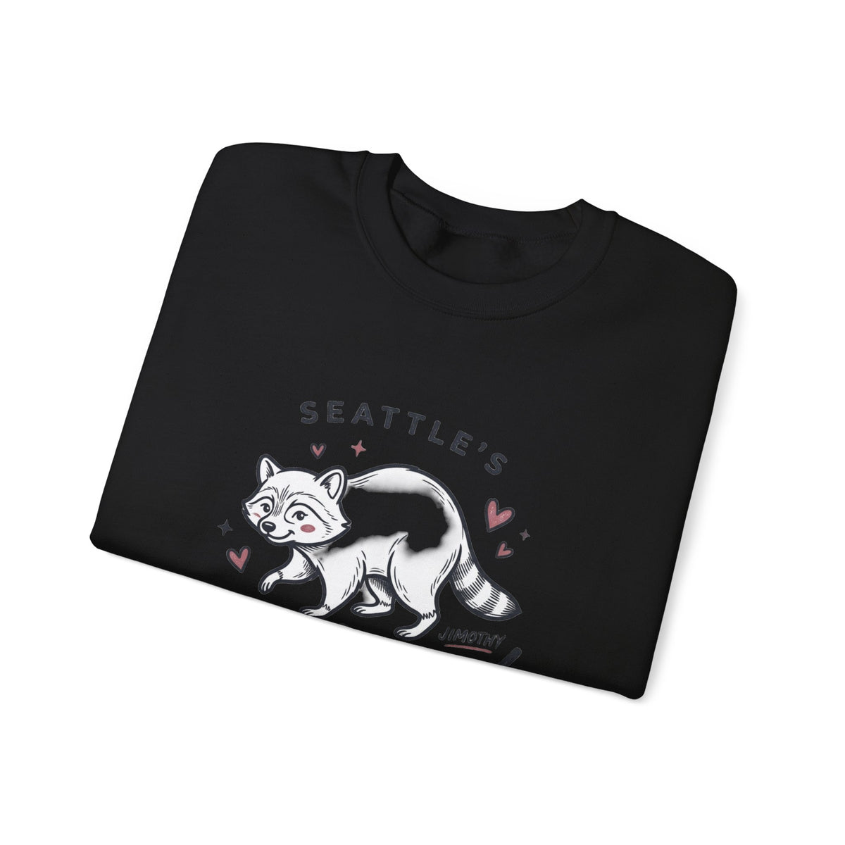 Beloved Bandit Jimothy Raccoon Crewneck Sweatshirt | Seattle mascot, meme wildlife