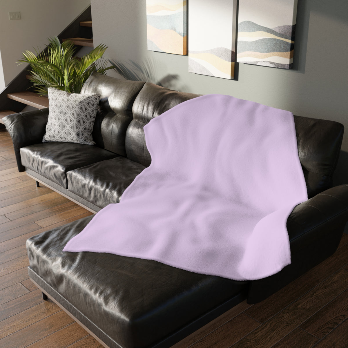 90s Retro Icons blanket Velveteen Microfiber Throw | Pastel Cassette & Lightning Pattern