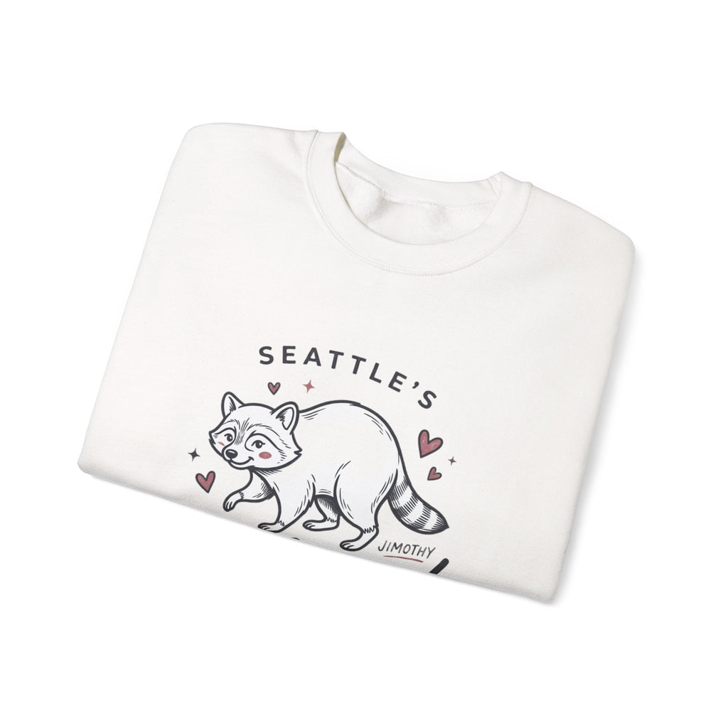 Beloved Bandit Jimothy Raccoon Crewneck Sweatshirt | Seattle mascot, meme wildlife