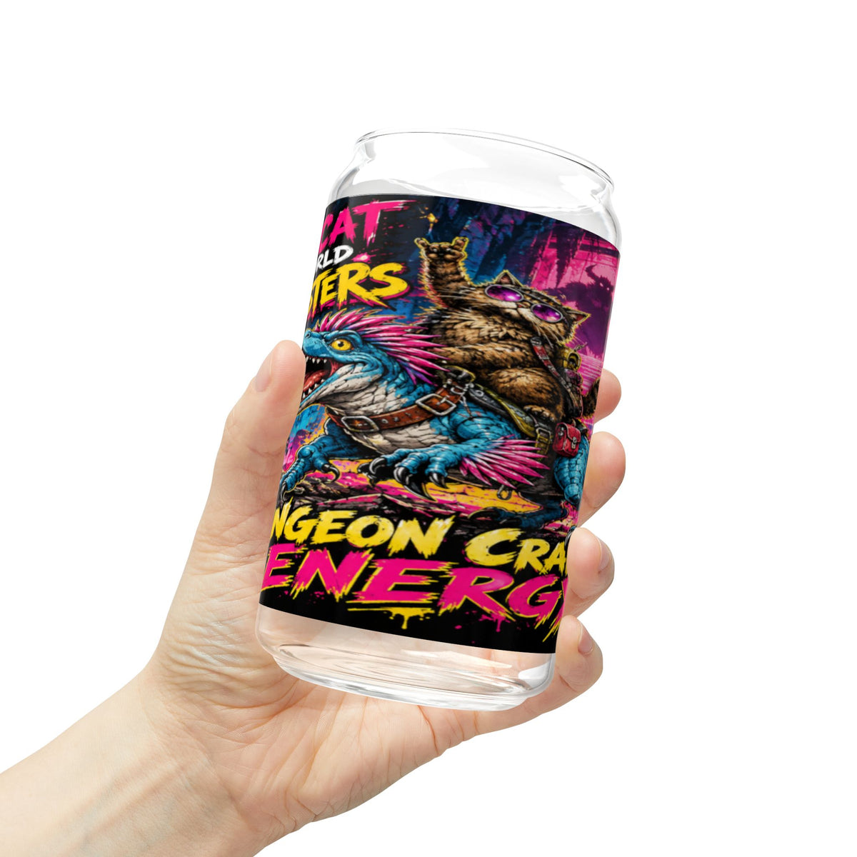 Dungeon Crawler Energy Sipper Glass | 16oz Monster Canister