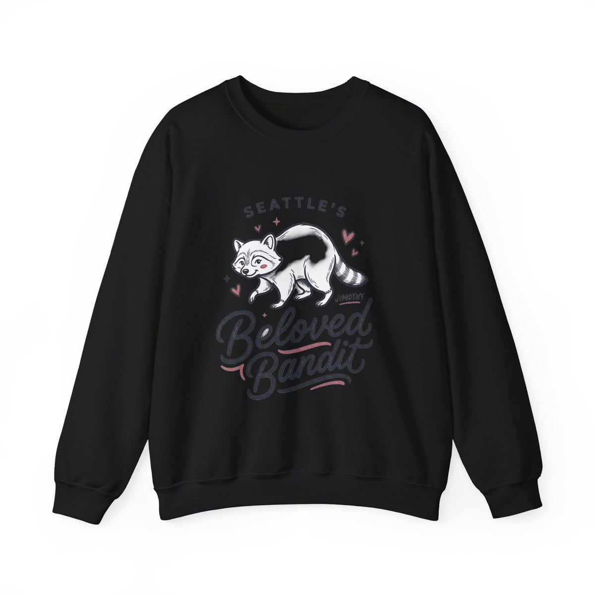 Beloved Bandit Jimothy Raccoon Crewneck Sweatshirt | Seattle mascot, meme wildlife