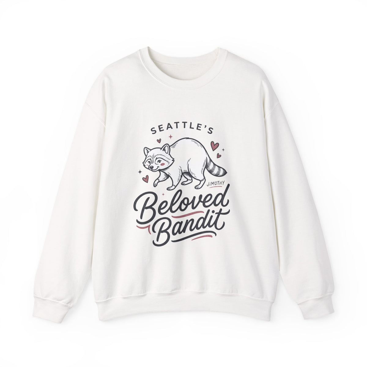 Beloved Bandit Jimothy Raccoon Crewneck Sweatshirt | Seattle mascot, meme wildlife