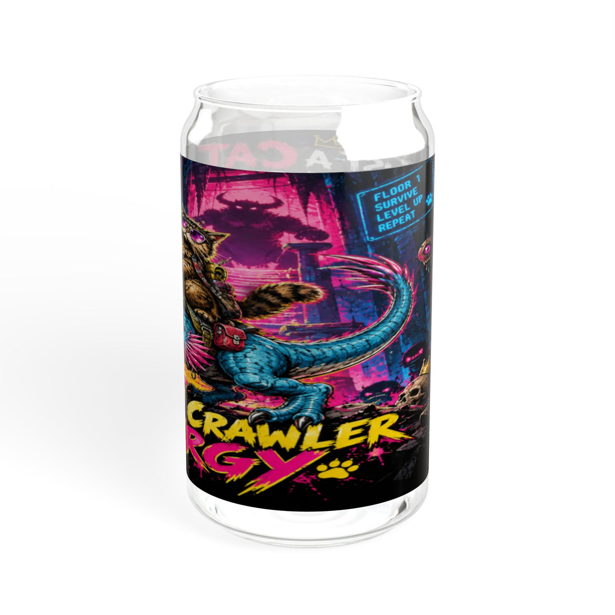 Dungeon Crawler Energy Sipper Glass | 16oz Monster Canister