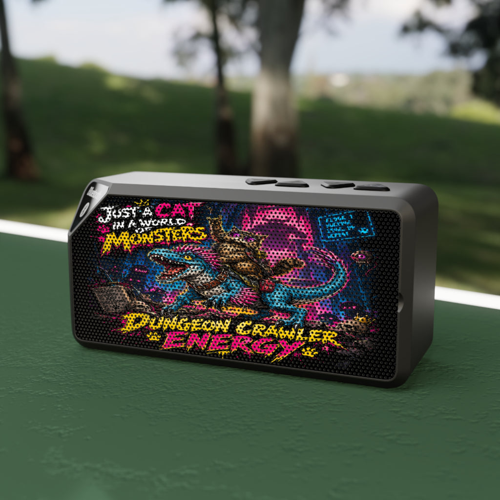 Bluetooth Speaker – Just a Cat in a World of Monsters Dungeon Crawler Design