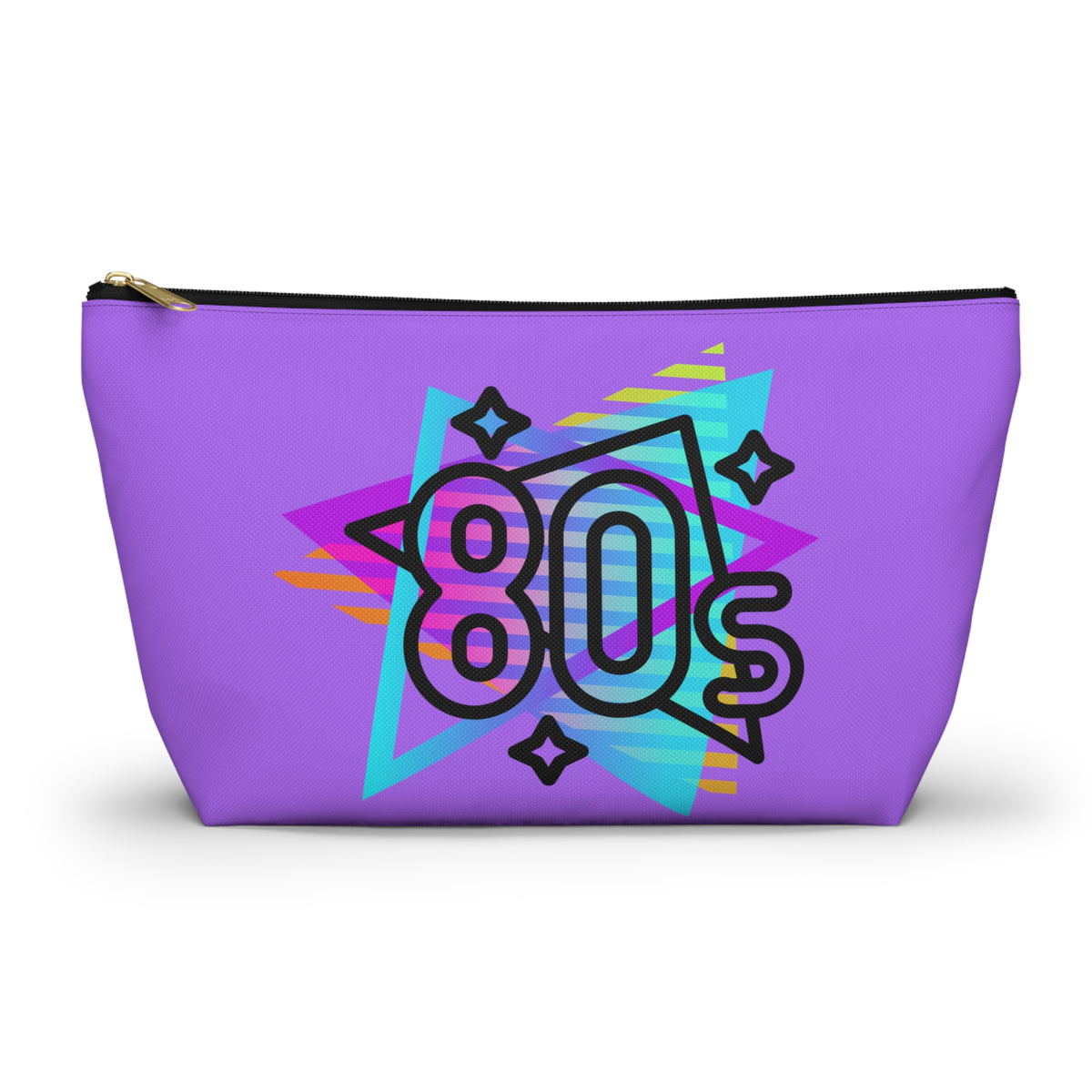80s Retro Neon Stars Accessory Pouch